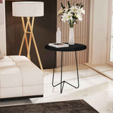 Mesa Suecia Negro 60 cm Redondas - Mesas | Bylmo