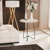 Mesa Suecia Beige 60 cm Redondas - Mesas | Bylmo
