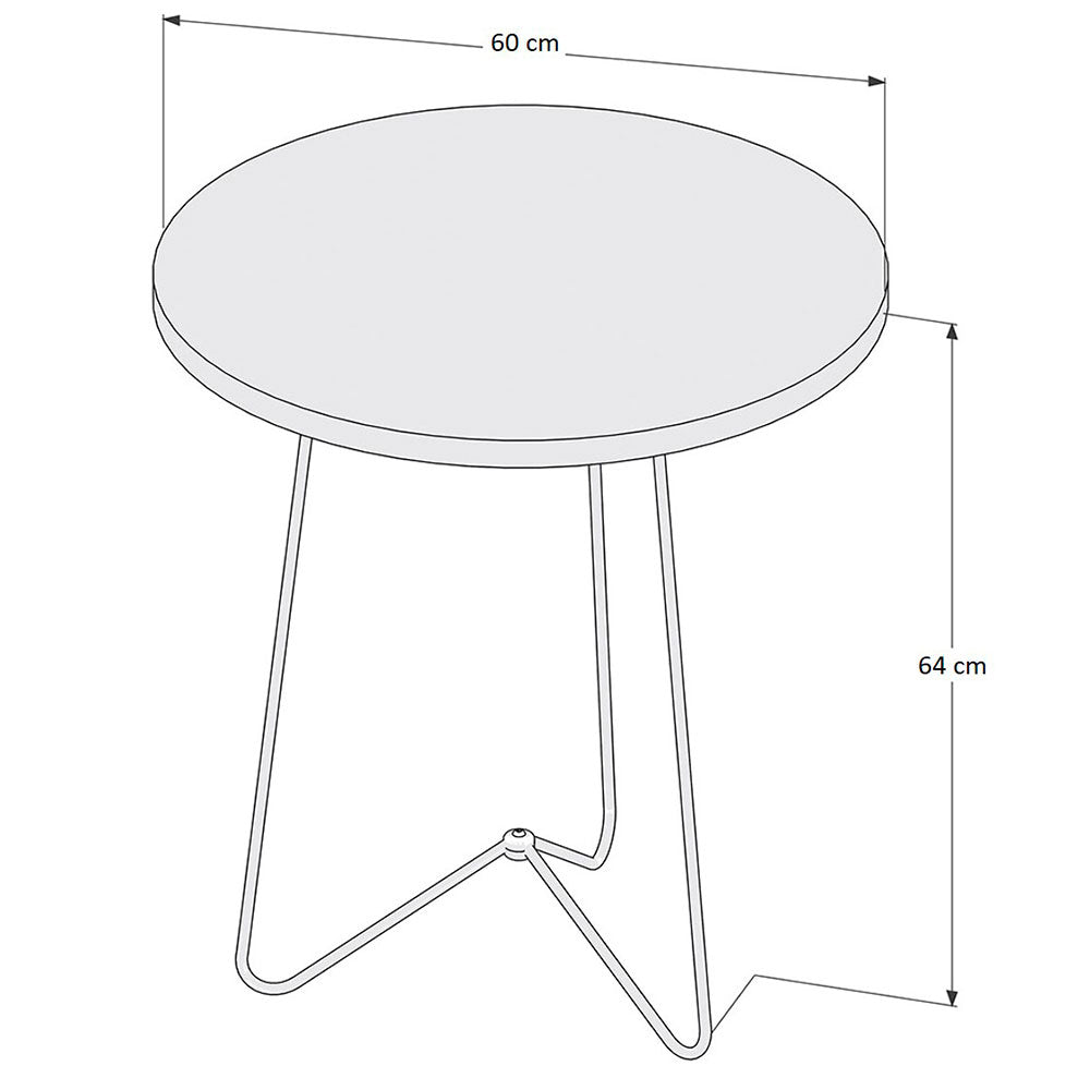 Mesa Suecia Beige 60 cm Redondas - Mesas | Bylmo