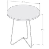 Mesa Suecia Beige 60 cm Redondas - Mesas | Bylmo