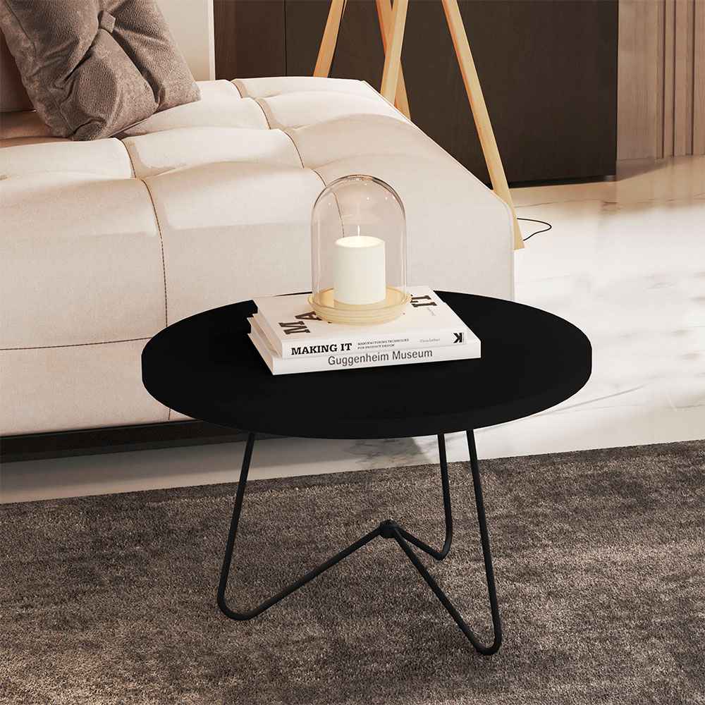 Mesa Austria Negro 60 cm Redondas - Mesas | Bylmo
