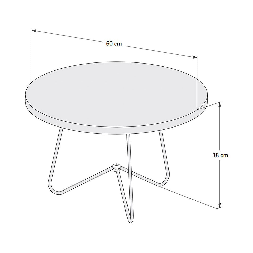 Mesa Austria Savana 60 cm Redondas - Mesas | Bylmo