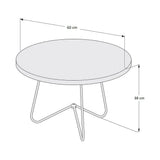 Mesa Austria Beige 60 cm Redondas - Mesas | Bylmo