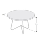 Mesa Austria Beige 60 cm Redondas - Mesas | Bylmo