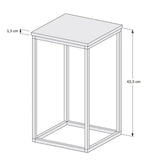 Mesa Valencia Negro 40 cm Cuadrada - Mesas | Bylmo