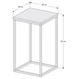 Mesa Valencia Negro 40 cm Cuadrada - Mesas | Bylmo