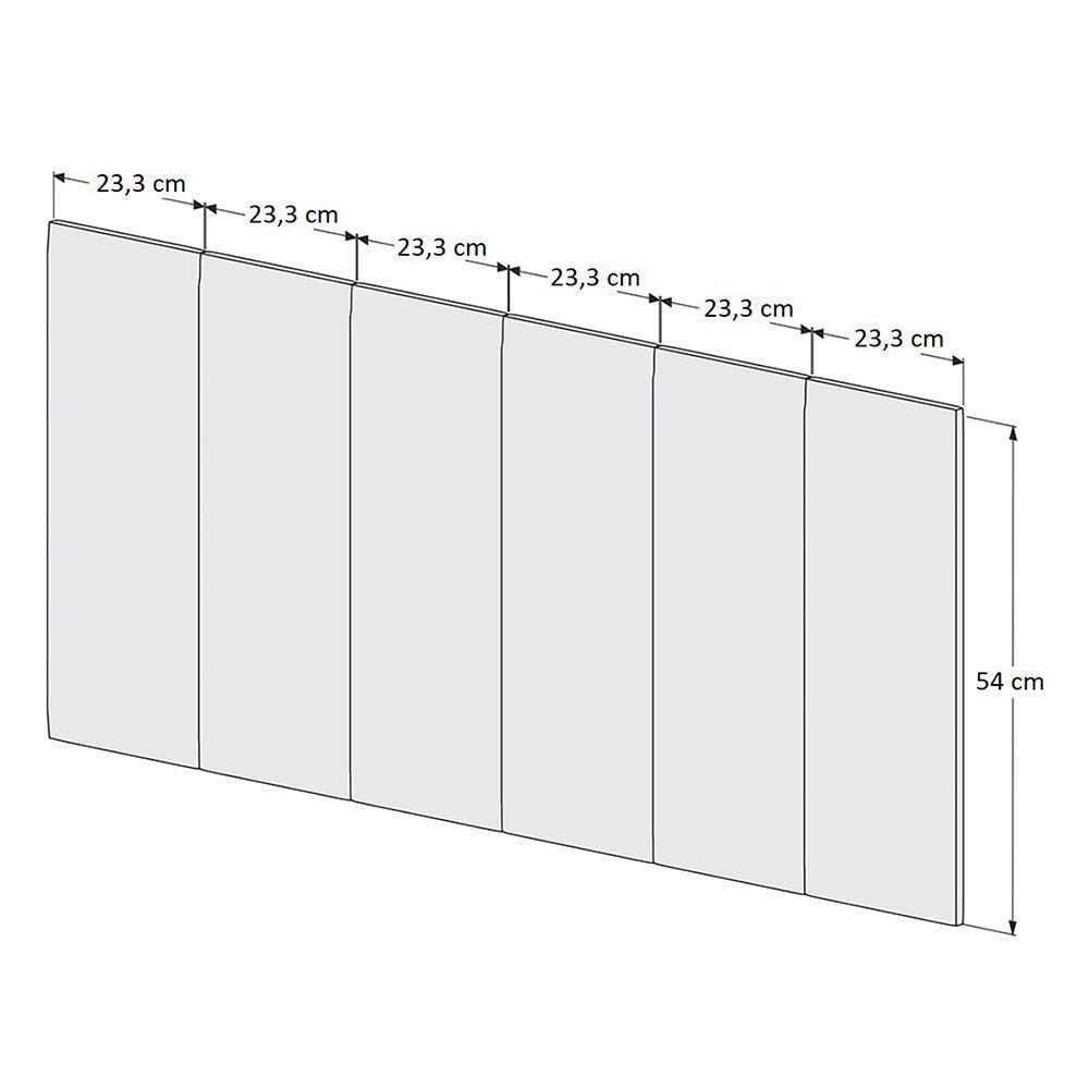 Cabecera Paris Doble 140 cm Gris - Camas | Bylmo