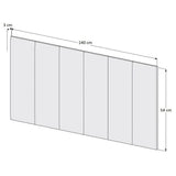 Cabecera Paris Doble 140 cm Cafe - Camas | Bylmo