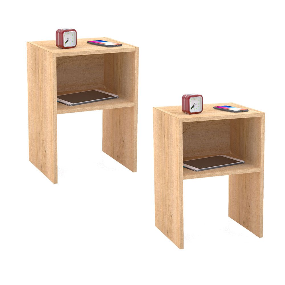 Mesa de Noche x 2 Fontana Duna 35 cm - Mesas de Noche | Bylmo
