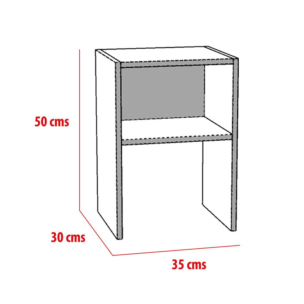 Mesa de Noche x 2 Fontana Duna 35 cm - Mesas de Noche | Bylmo