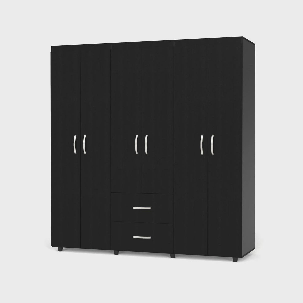 Closet Bariloche Wengue 170.3x180cm con 2 Cajones con 3 Entrepaños