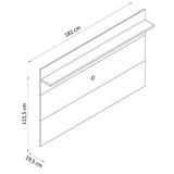 Panel Cafe y Blanco 182 cm - Muebles para TV | Bylmo