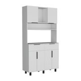 Alacena Oshawa 2m Blanco Diseño moderno fácil armado