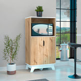 Mueble Microondas Diyue 2 puertas gran capacidad Duna y Blanco moderno 65 x 130cm