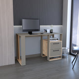 Escritorio Verlot 120x52cm 2 cajones color Taupe cent. de computo
