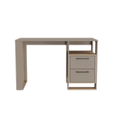 Escritorio Verlot 120x52cm 2 cajones color Taupe cent. de computo
