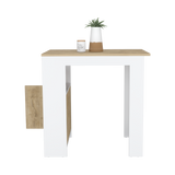 Isla de Cocina Stirling 59x92 Blanco Macadamia Moderna