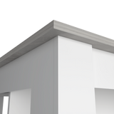 Isla de Cocina Cala 70x103 Blanco Ibiza con 2 Estantes