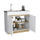 Mueble Inferior de Cocina Soler Sin Manija Blanco Moderno 52x89cm - Muebles Inferiores | Bylmo