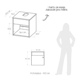 Mueble para Baño Accent Duna 40x41.5cm Look Urbano