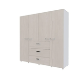 Closet Saga Niebla 180x180 Cm 4 Puertas 3 Cajones Moderno - Closets | Bylmo
