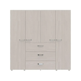 Closet Saga Niebla 180x180 Cm 4 Puertas 3 Cajones Moderno - Closets | Bylmo