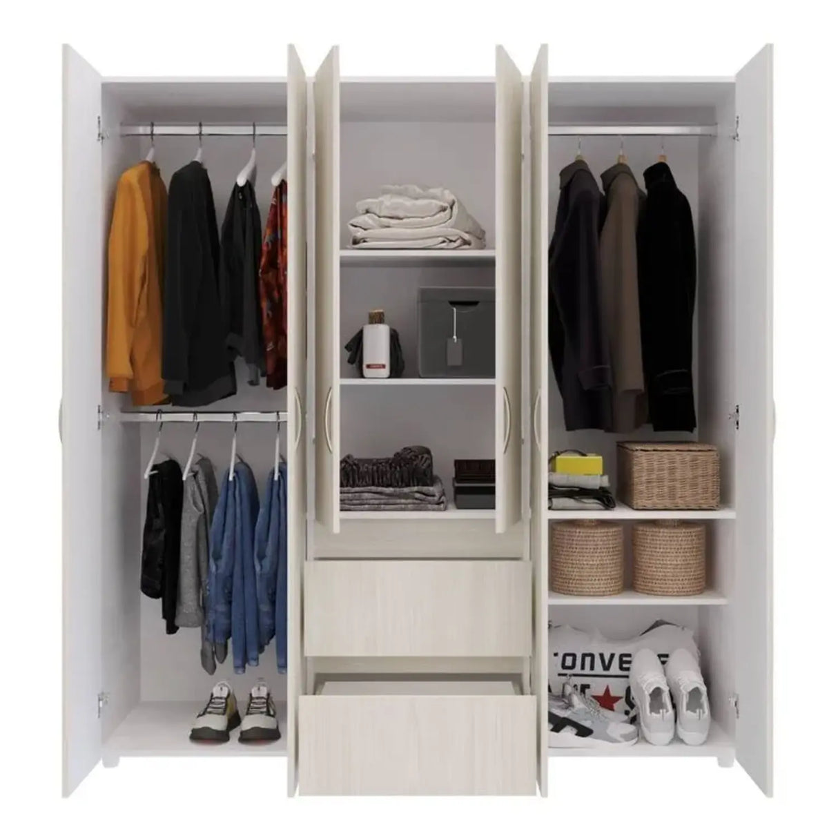 Closet Eli Organizador 170cmx180cm Niebla con 7 Entrepaños - Closets | Bylmo