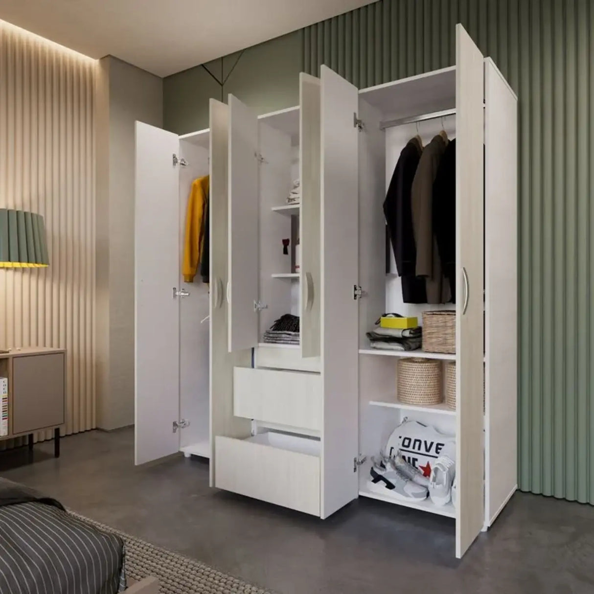 Closet Eli Organizador 170cmx180cm Niebla con 7 Entrepaños - Closets | Bylmo