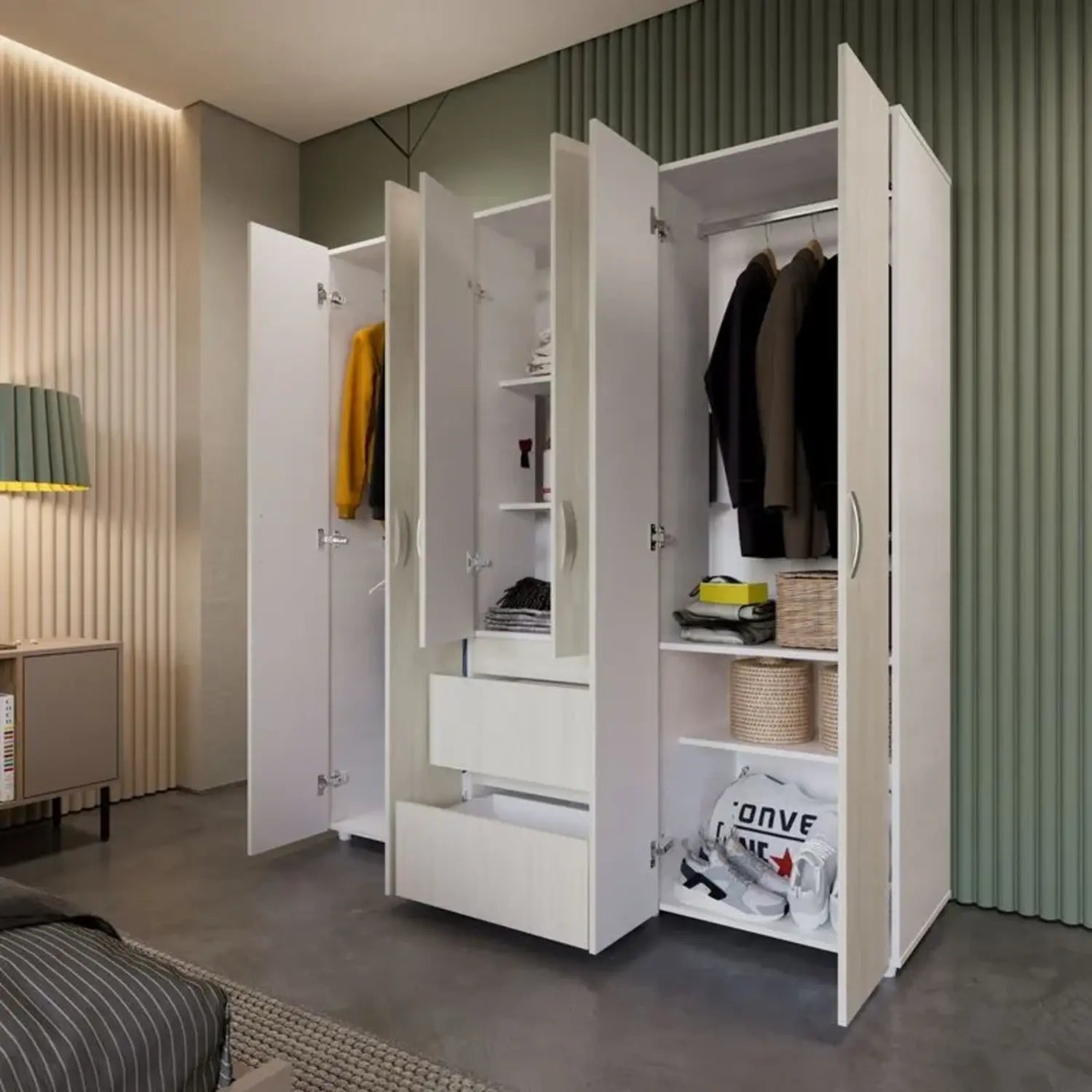 Closet Eli Organizador 170cmx180cm Niebla con 7 Entrepaños - Closets | Bylmo