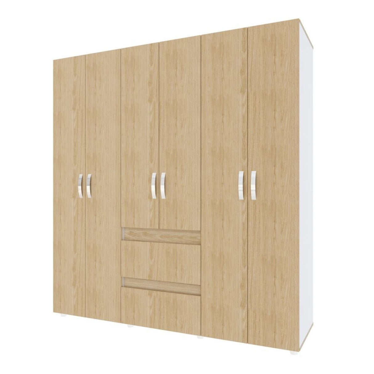 Closet Eli 170x180 Rovere 2 cajones 6 puertas
