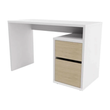 Escritorio Adda 120x50 Blanco Moderno con 1 Cajón