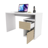 Escritorio Adda 120x50 Blanco Moderno con 1 Cajón