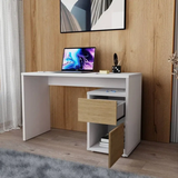 Escritorio Adda 120x50 Blanco Moderno con 1 Cajón