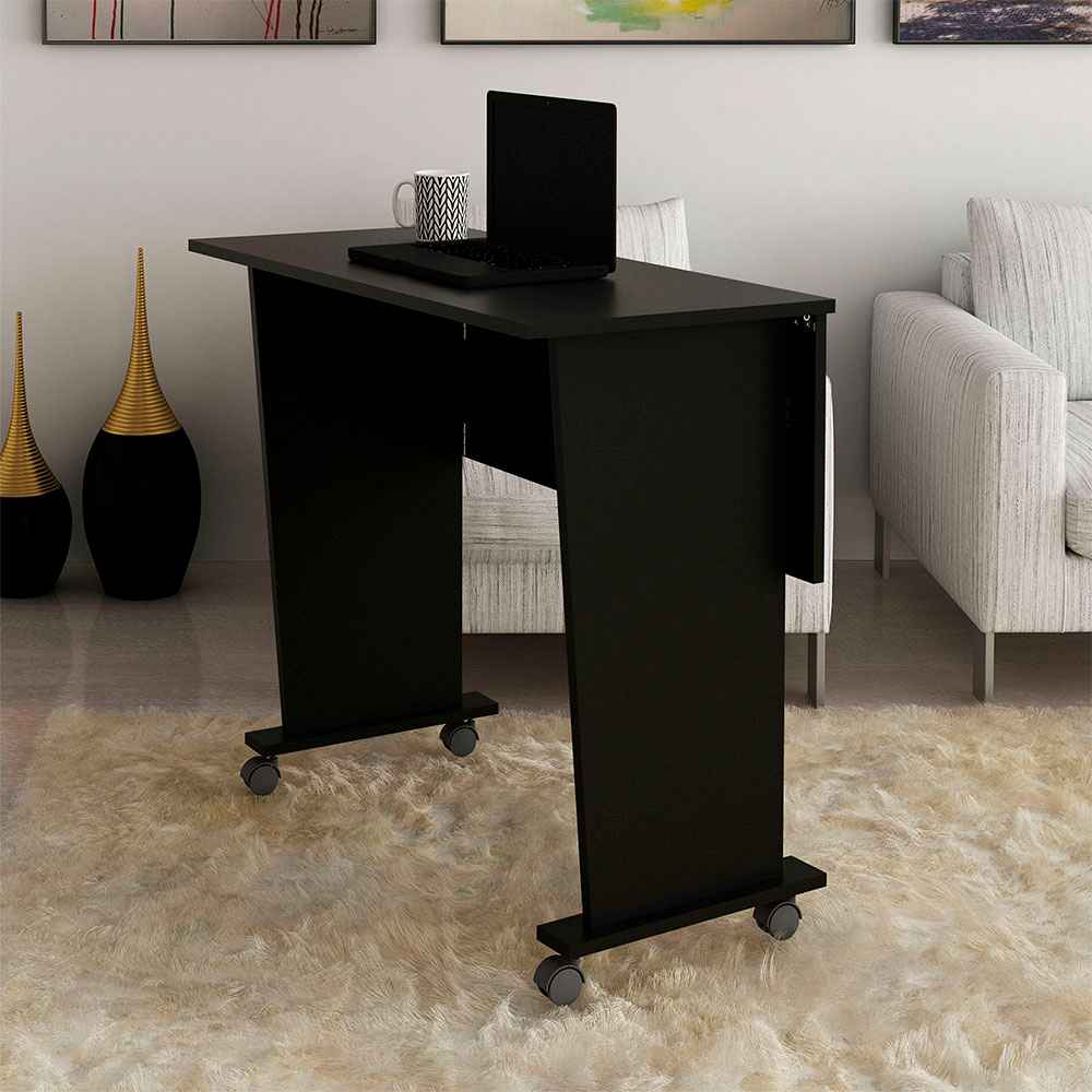 Escritorio Chicago Negro 80 cm Plegable - Escritorios y Archivadores | Bylmo