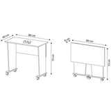 Escritorio Chicago Cafe 80 cm Plegable - Escritorios y Archivadores | Bylmo