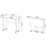Escritorio Chicago Teca 80 cm Plegable - Escritorios y Archivadores | Bylmo