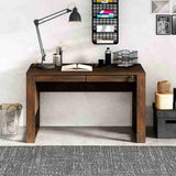 Escritorio Juventus Cafe 127 cm con Cajones con Llave y Revistero - Escritorios y Archivadores | Bylmo