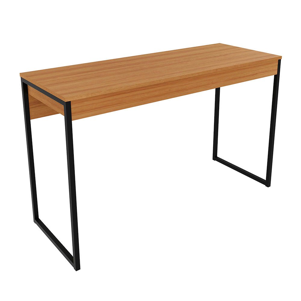 Escritorio Oslo Almendra y Negro 120x74cm sin Cajones - Escritorios y Archivadores | Bylmo