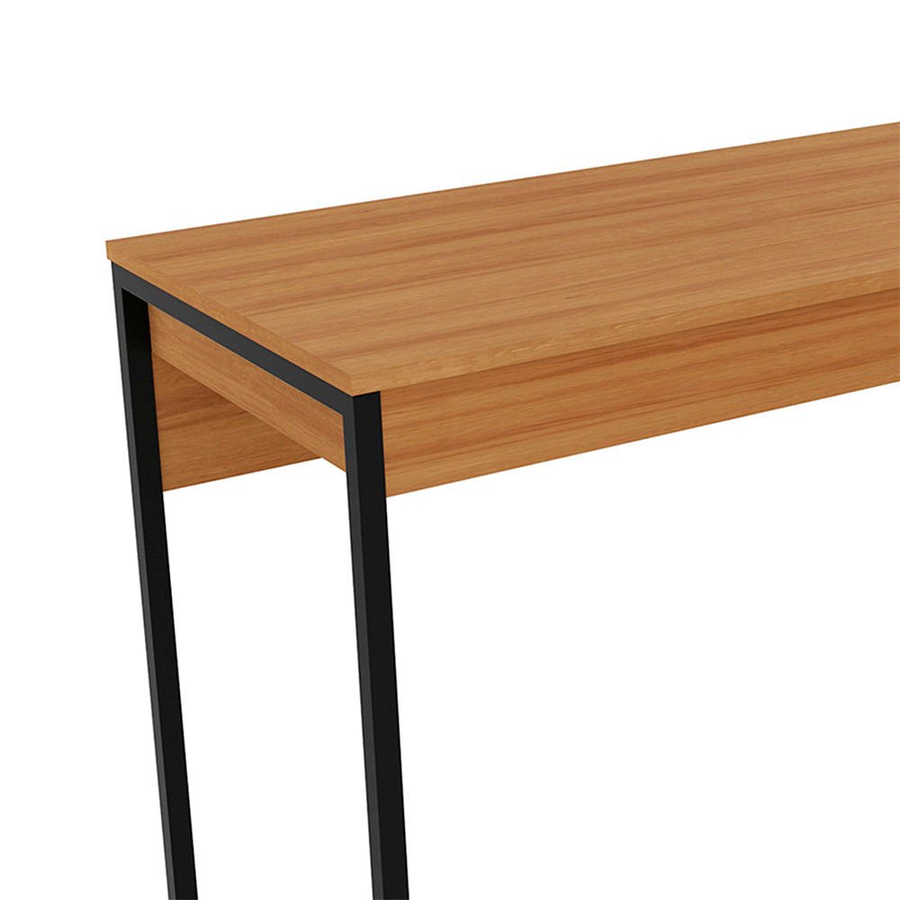 Escritorio Oslo Almendra y Negro 120x74cm sin Cajones - Escritorios y Archivadores | Bylmo