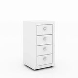 Cómoda Ferrara Blanco 38 cm con Cuatro Cajones - Cajoneras | Bylmo