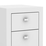 Cómoda Ferrara Blanco 38 cm con Cuatro Cajones - Cajoneras | Bylmo