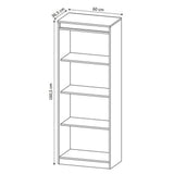 Biblioteca Hawai Nogal 60 cm con Entrepaños - Bibliotecas | Bylmo