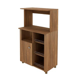 Mueble Auxiliar Burgos Cafe 68 cm con Una Puerta y Entrepaños - Muebles Organizadores | Bylmo