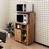Mueble Auxiliar Burgos Cafe 68 cm con Una Puerta y Entrepaños - Muebles Organizadores | Bylmo