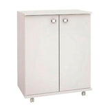 Mueble Auxiliar Bélgica Blanco 61 cm con Dos Puertas - Muebles Organizadores | Bylmo