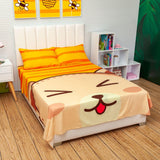 Juego de Sabanas Infantil Microfibra Semidoble 120 cm Amarillo de Oso - Ropa de Cama | Bylmo
