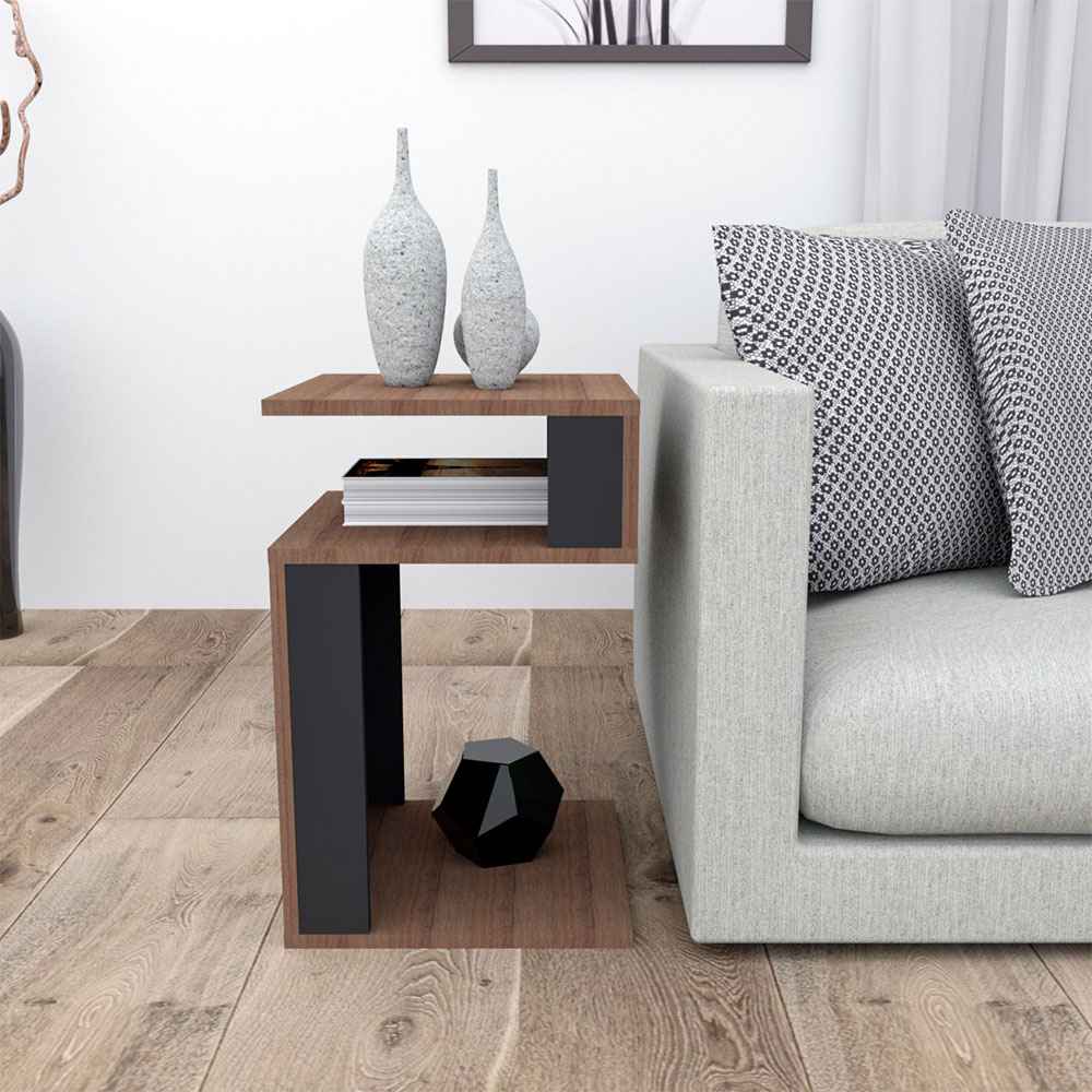 Mesa Guadalupe Cafe y Negro 35 cm - Mesas | Bylmo