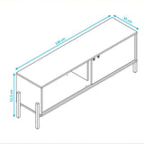 Rack Puerto Rico Negro 140 cm con Una Puertas - Muebles para TV | Bylmo