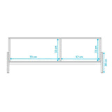 Rack Puerto Rico Negro 140 cm con Una Puertas - Muebles para TV | Bylmo