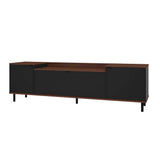 Rack Copacabana Cafe y Negro 170 cm con Tres Puertas - Muebles para TV | Bylmo